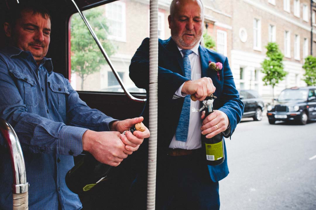 champagne bottles