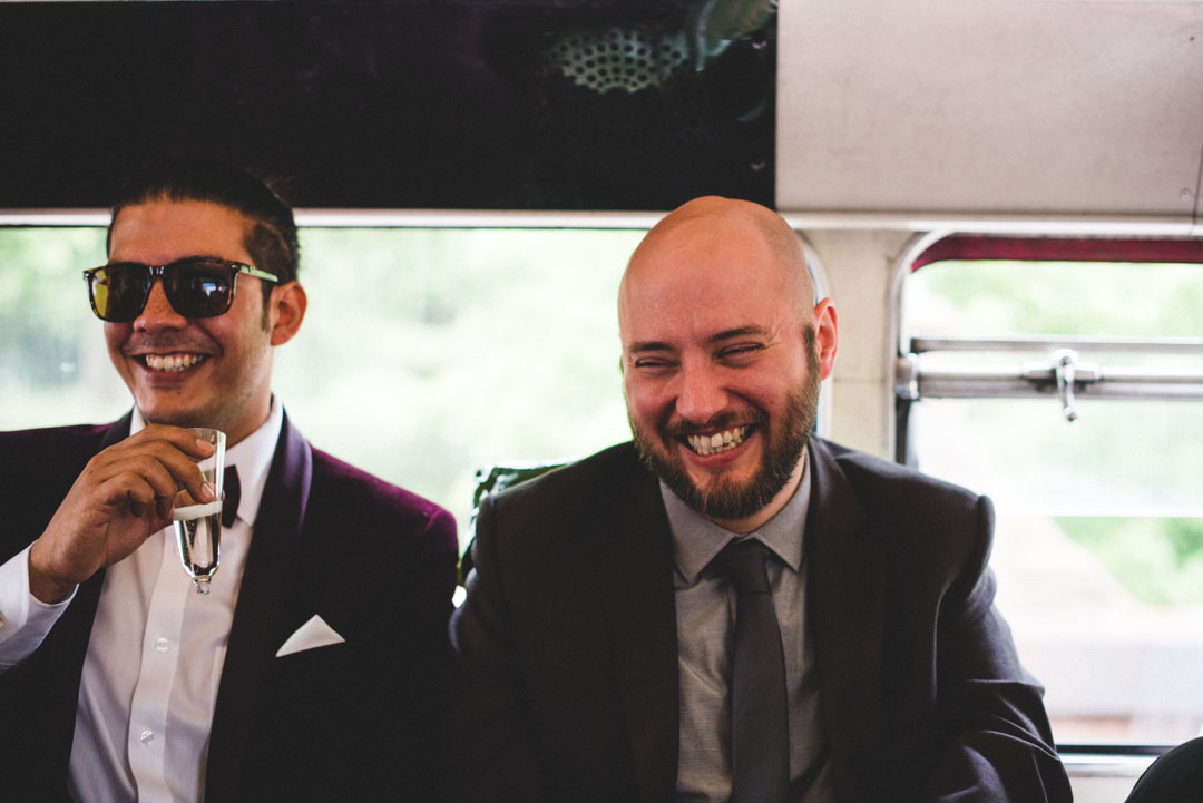 laughing guests