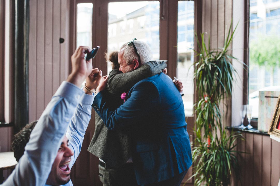 fun London pub wedding