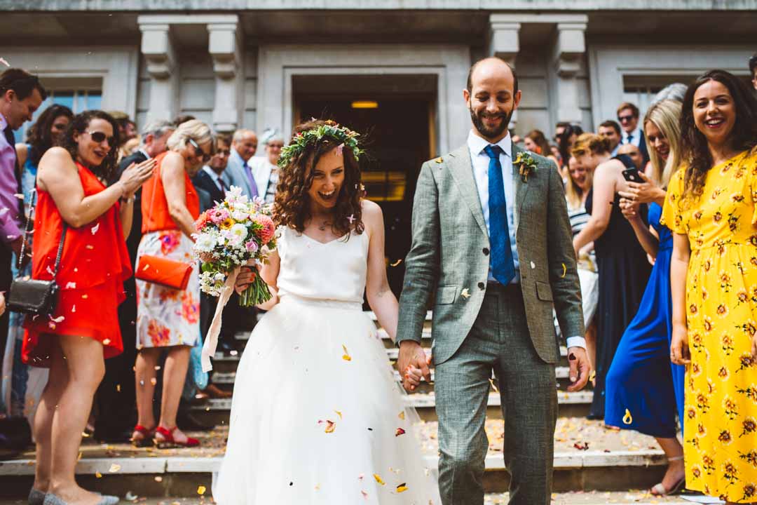 Hackney Town Hall wedding confetti