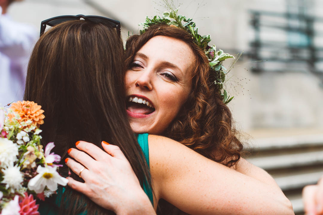 boho wedding Hackney Town Hall