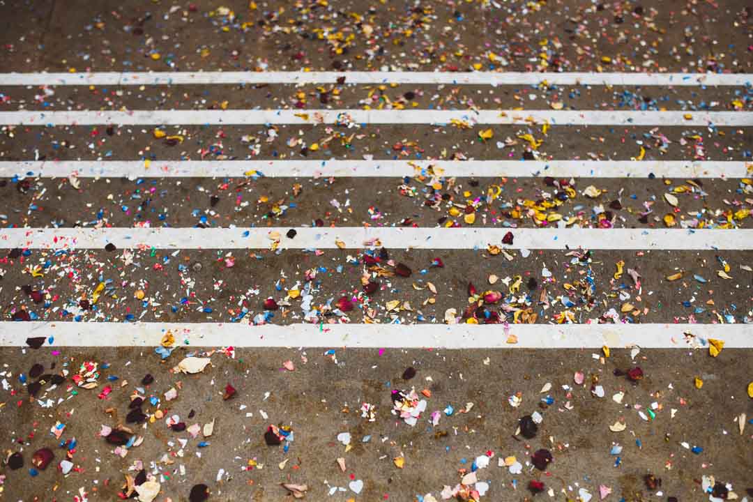Hackney Town Hall confetti