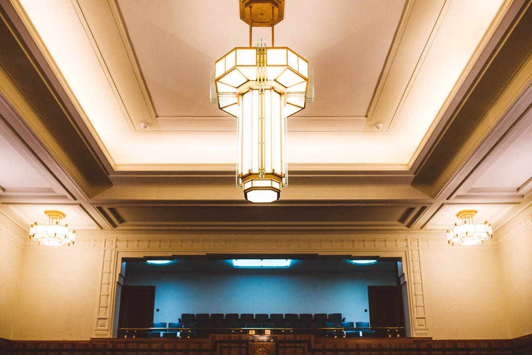 Hackney Town Hall council chamber