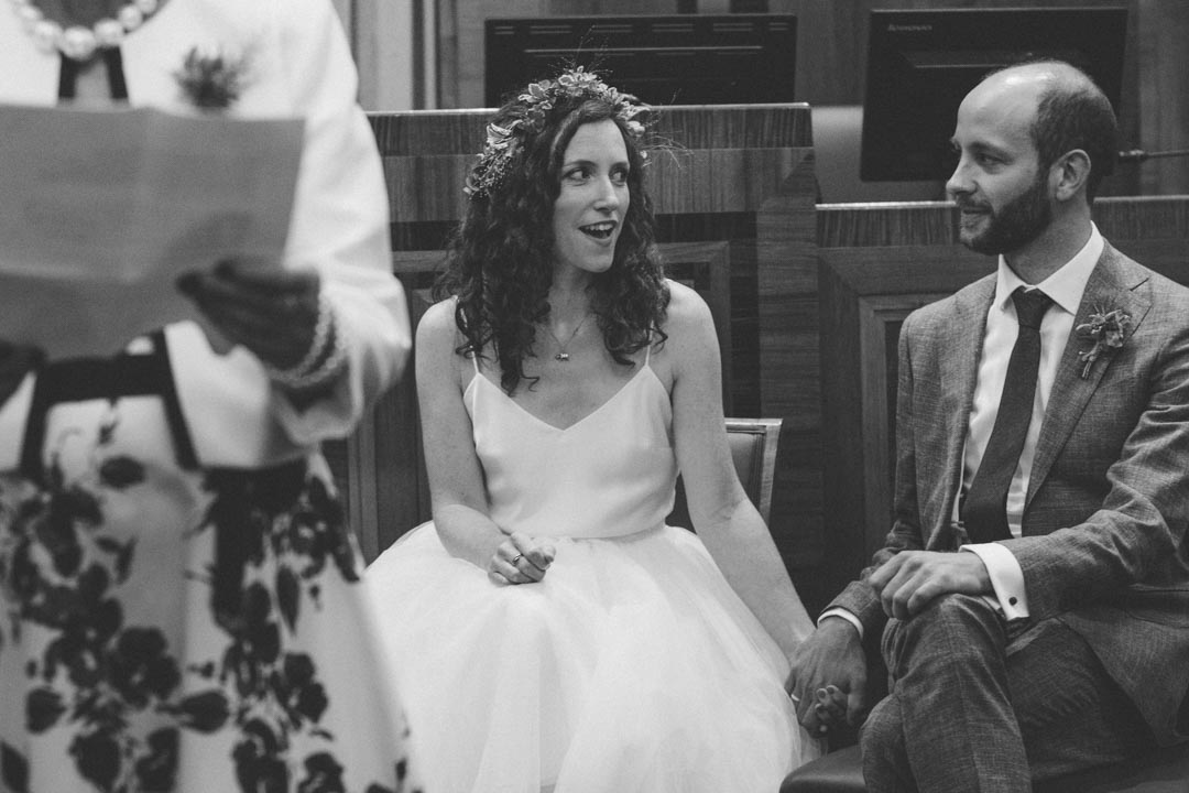 fun wedding at Hackney Town Hall