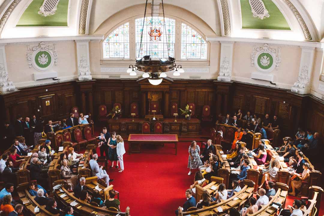 Council Chamber wide view from balcony