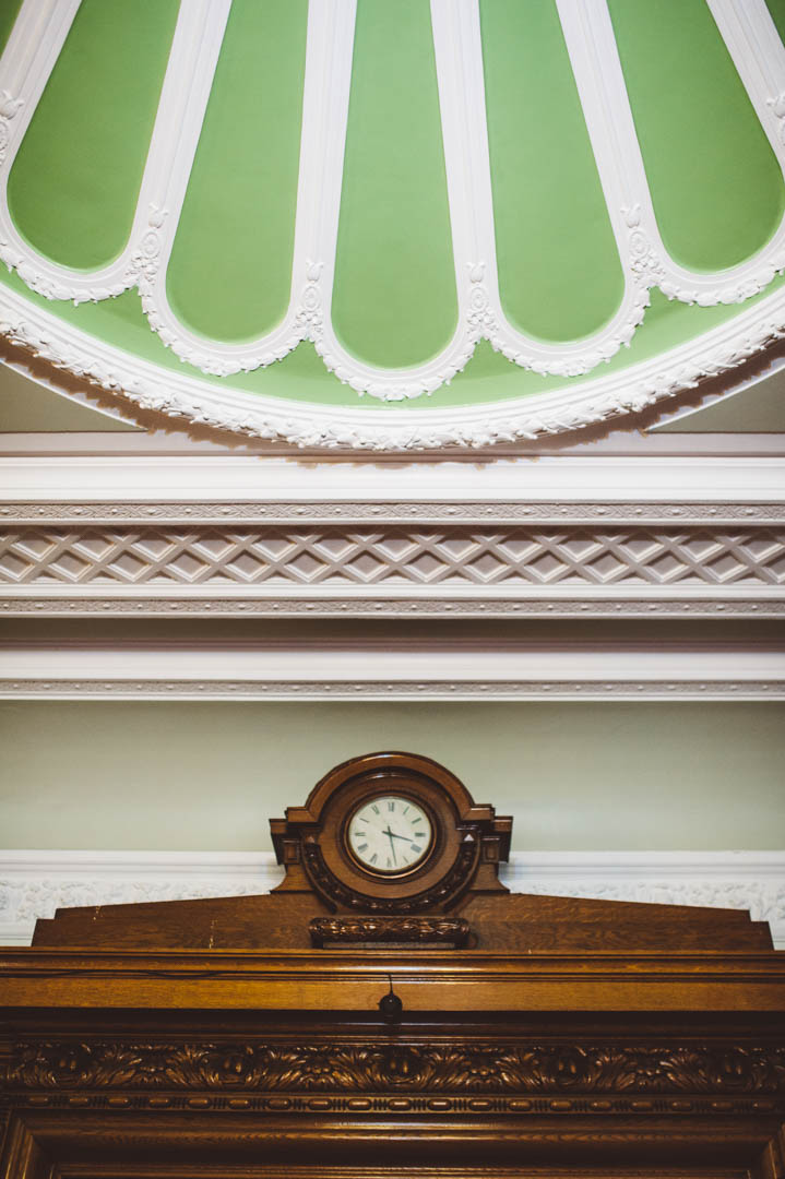 Islington Town Hall clock detail