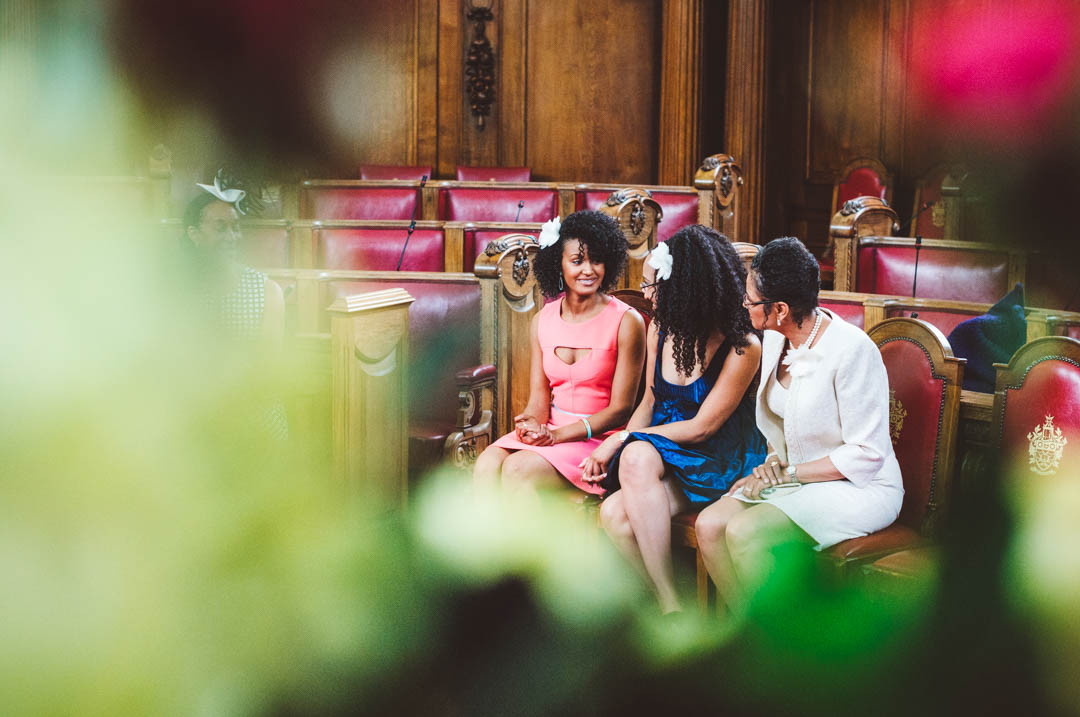 guests waiting in Council Chamber