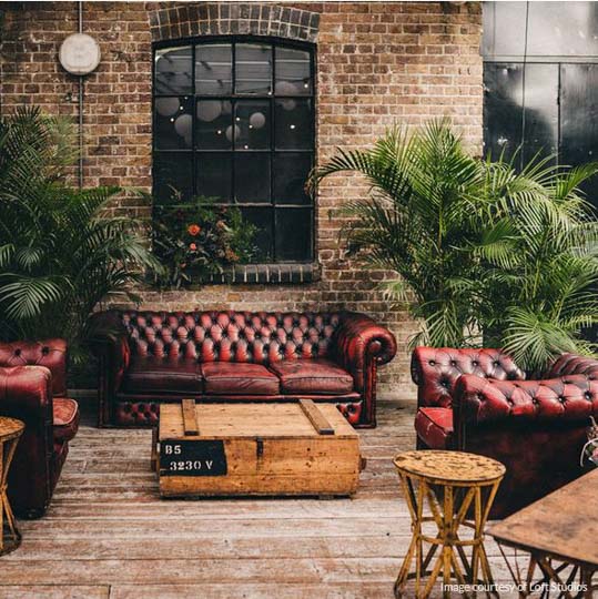 North London Wedding Venues Loft Studios courtyard