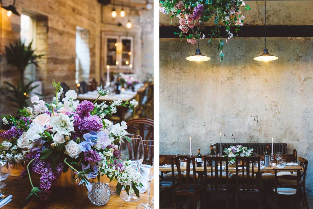 North London Wedding Venues Bull and Gate Kentish Town dining room details