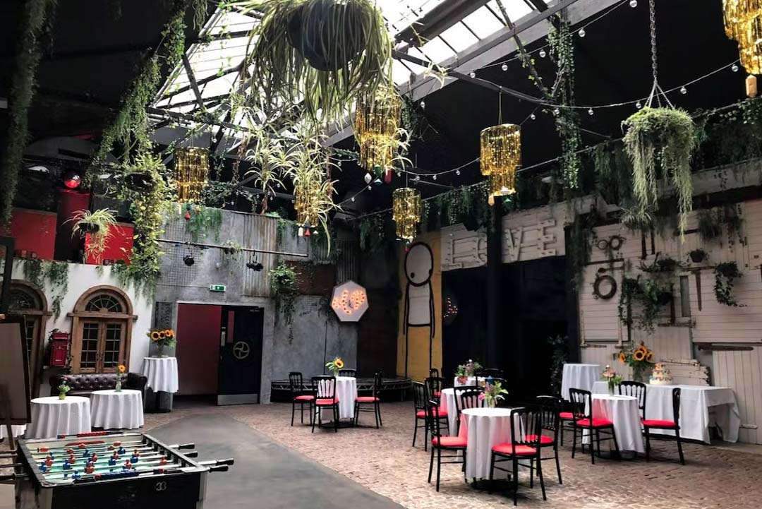North London Wedding Venues Islington Metalworks courtyard