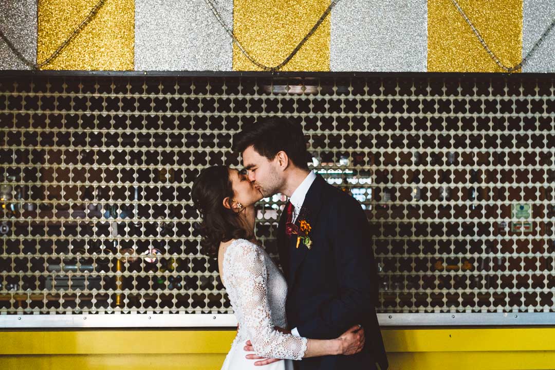 Mildmay Club wedding couple portrait