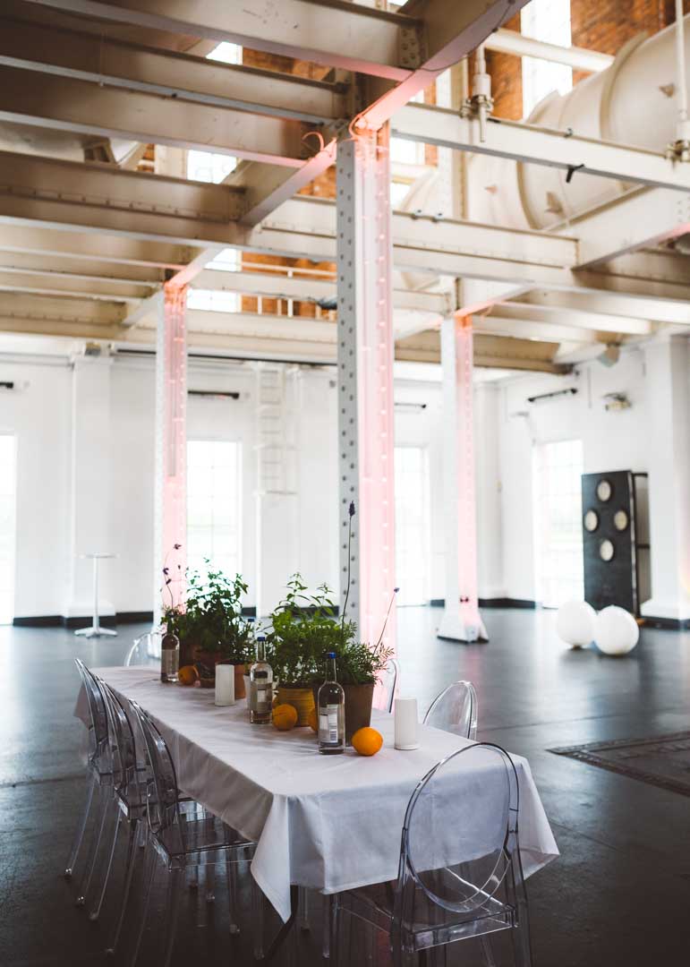 West Reservoir Centre wedding table