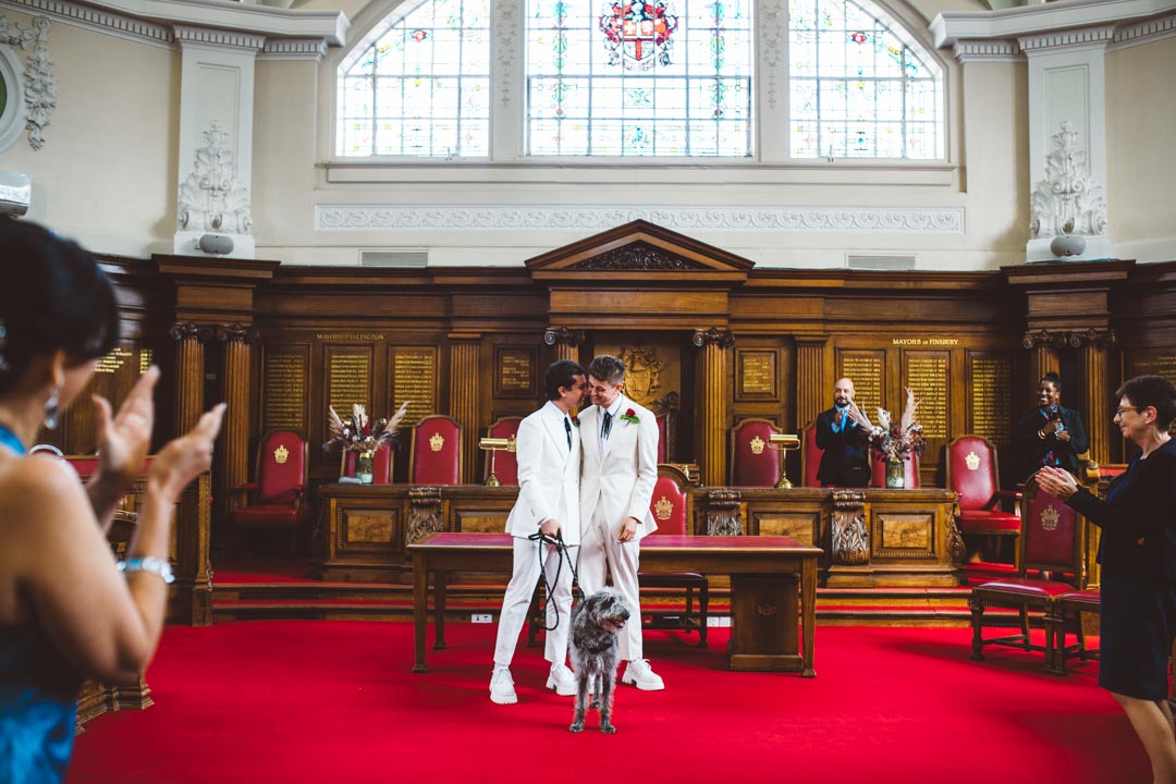 Islington Town Hall dog-friendly wedding venue