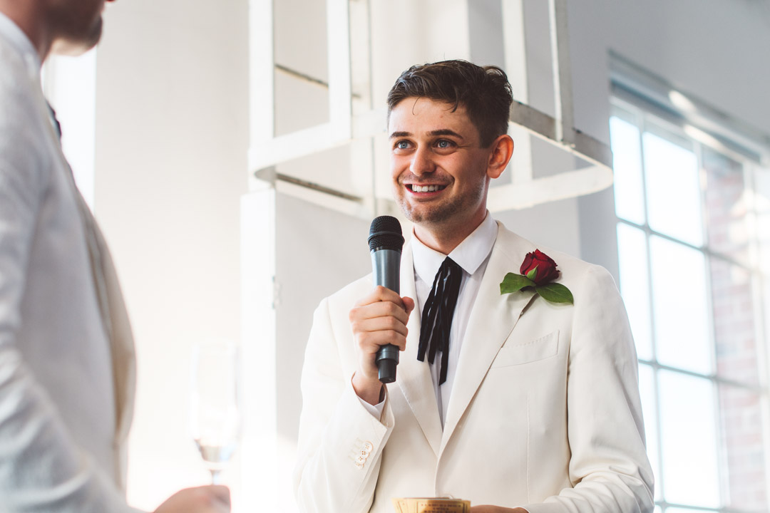 West Reservoir Centre wedding groom's speech