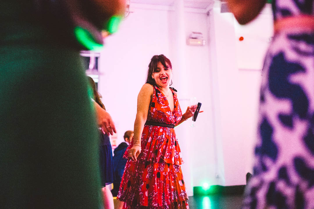 West Reservoir Centre wedding young woman dancing