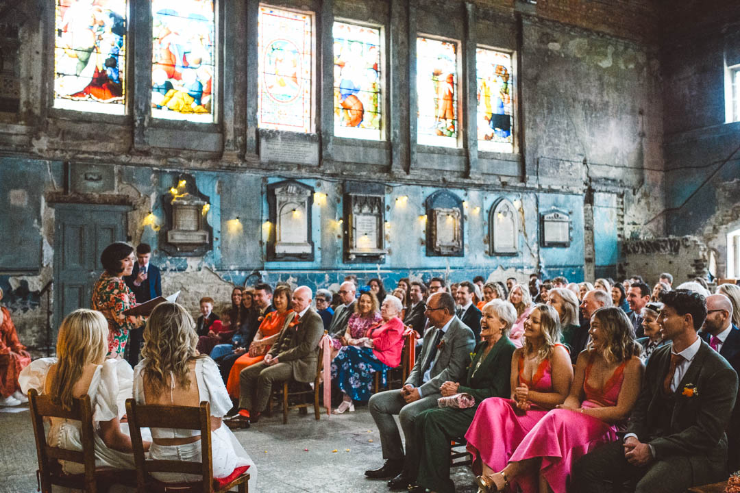 guests listening to celebrant