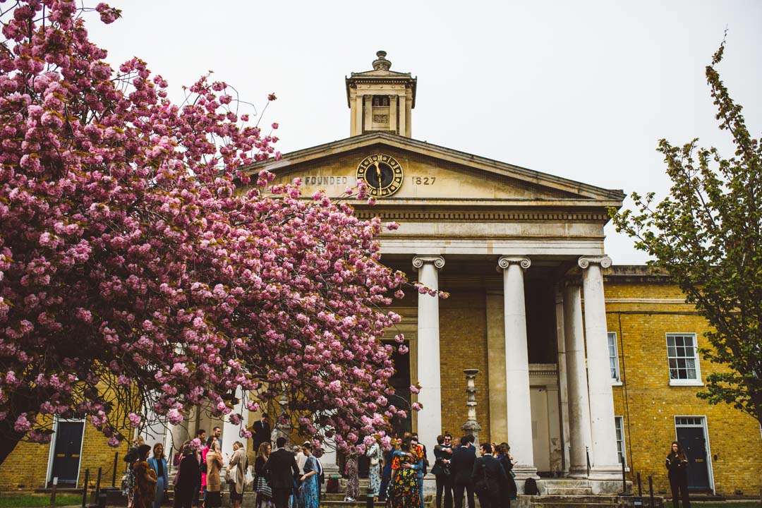 spring wedding at Asylum Chapel Peckham