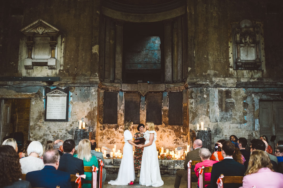 Asylum Chapel lesbian wedding
