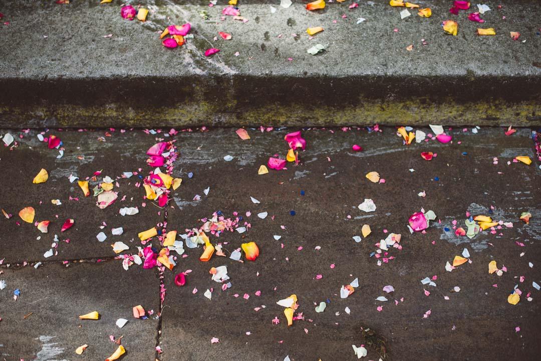 Asylum Chapel wedding confetti
