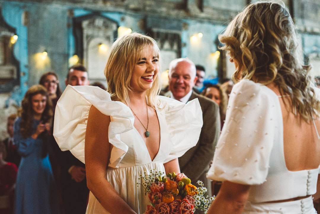 bride smiling