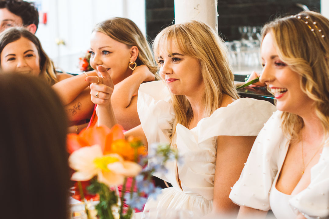 bride's reaction