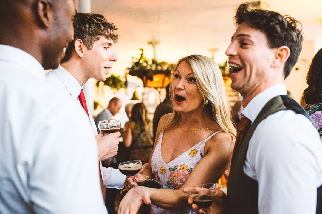 guests chatting
