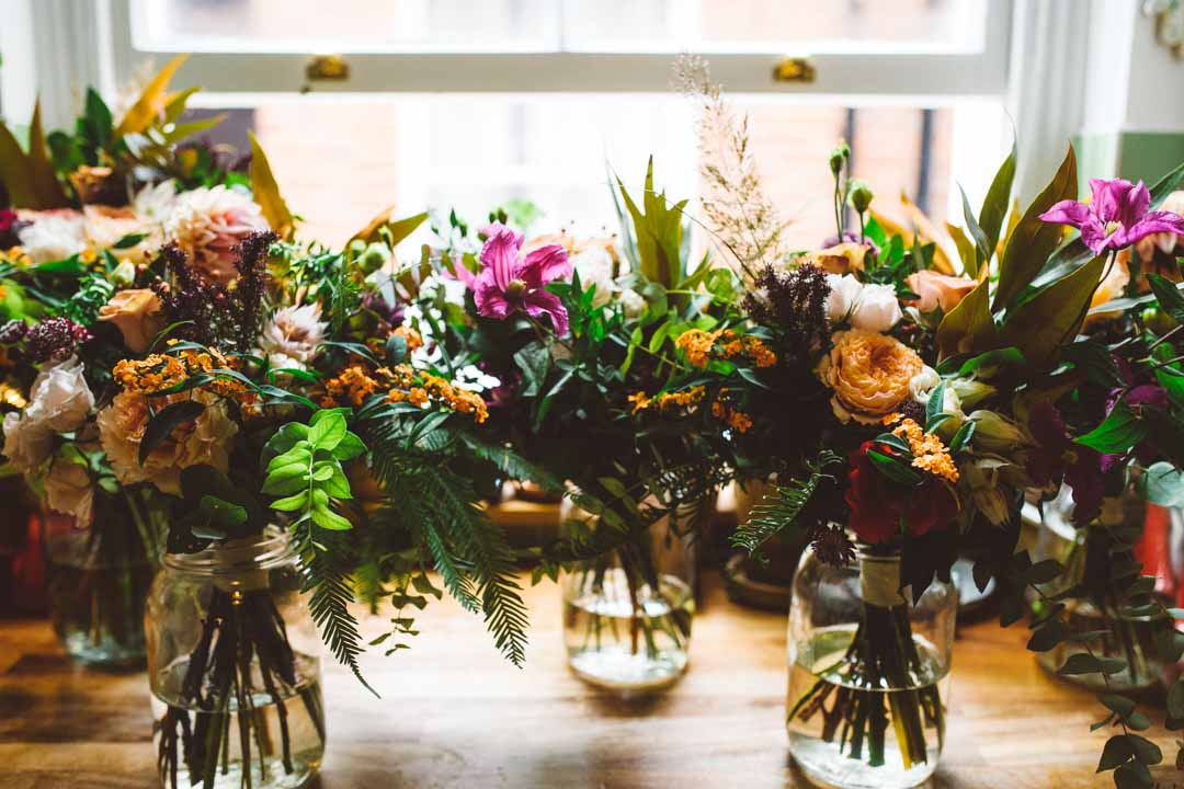 flowers for Asylum chapel wedding