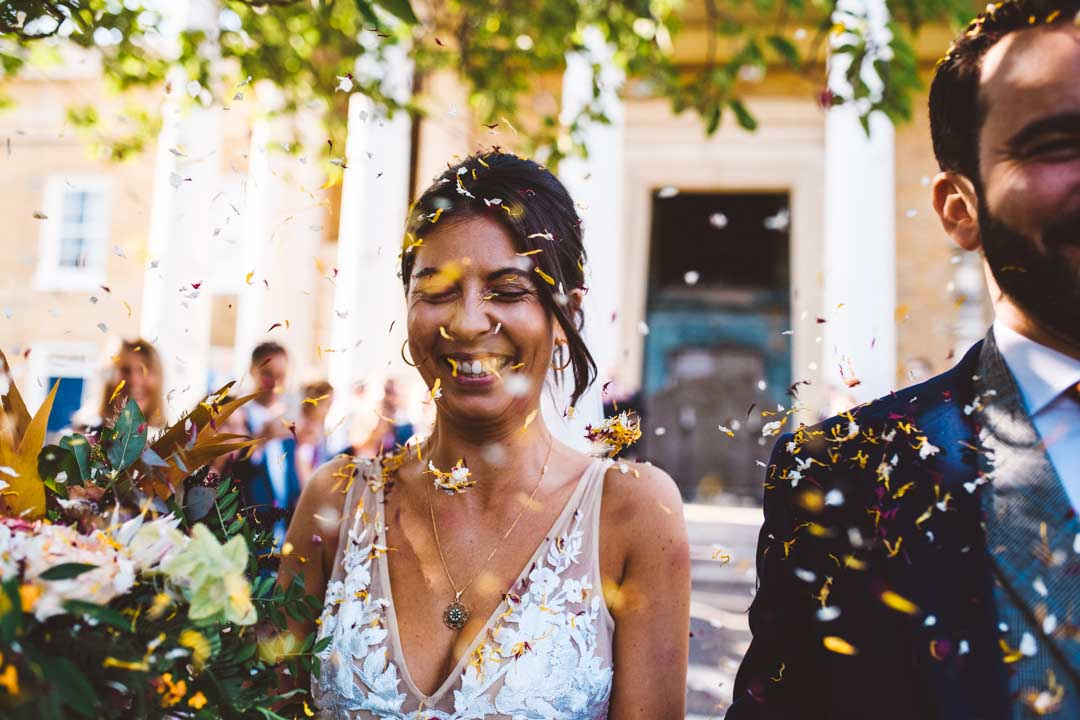 Asylum Chapel Wedding - confetti shot
