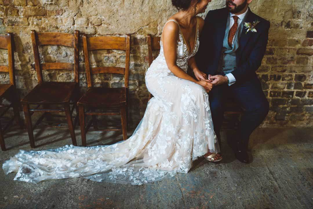 Asylum Chapel Wedding - bride's gown