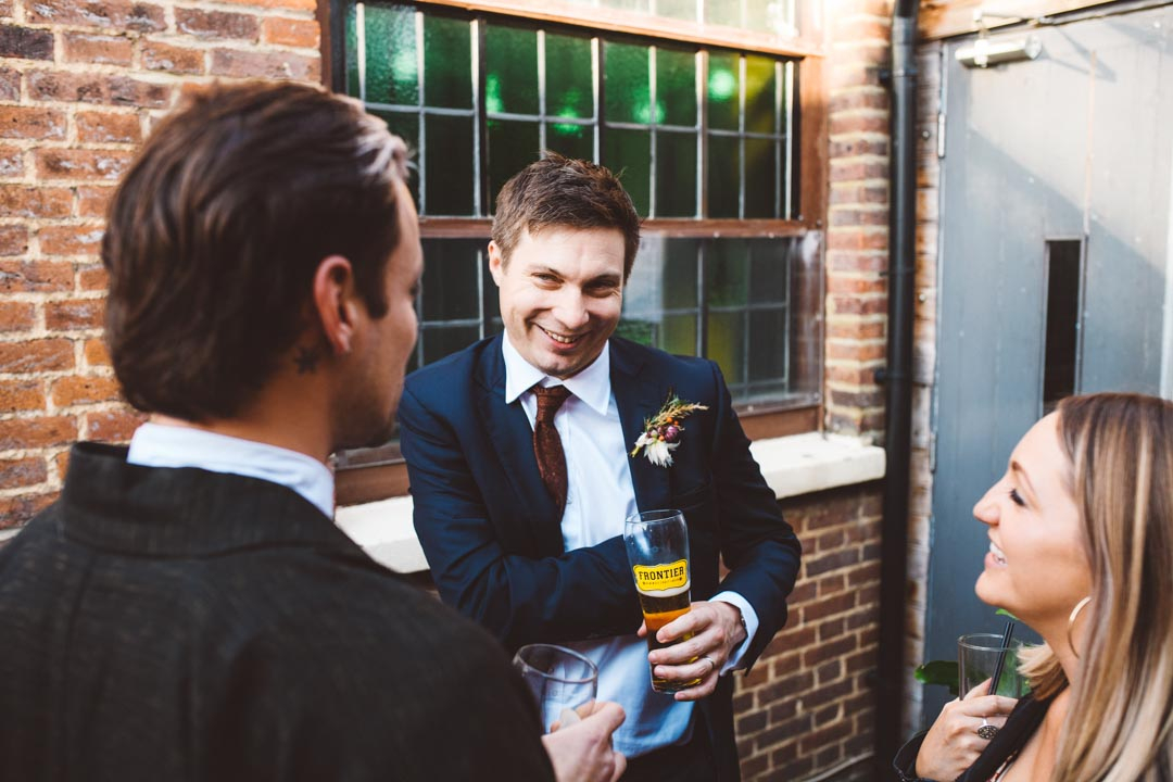 Peckham pub wedding - friends