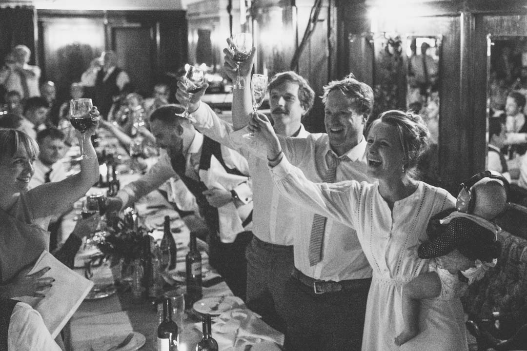 Peckham pub wedding - toast