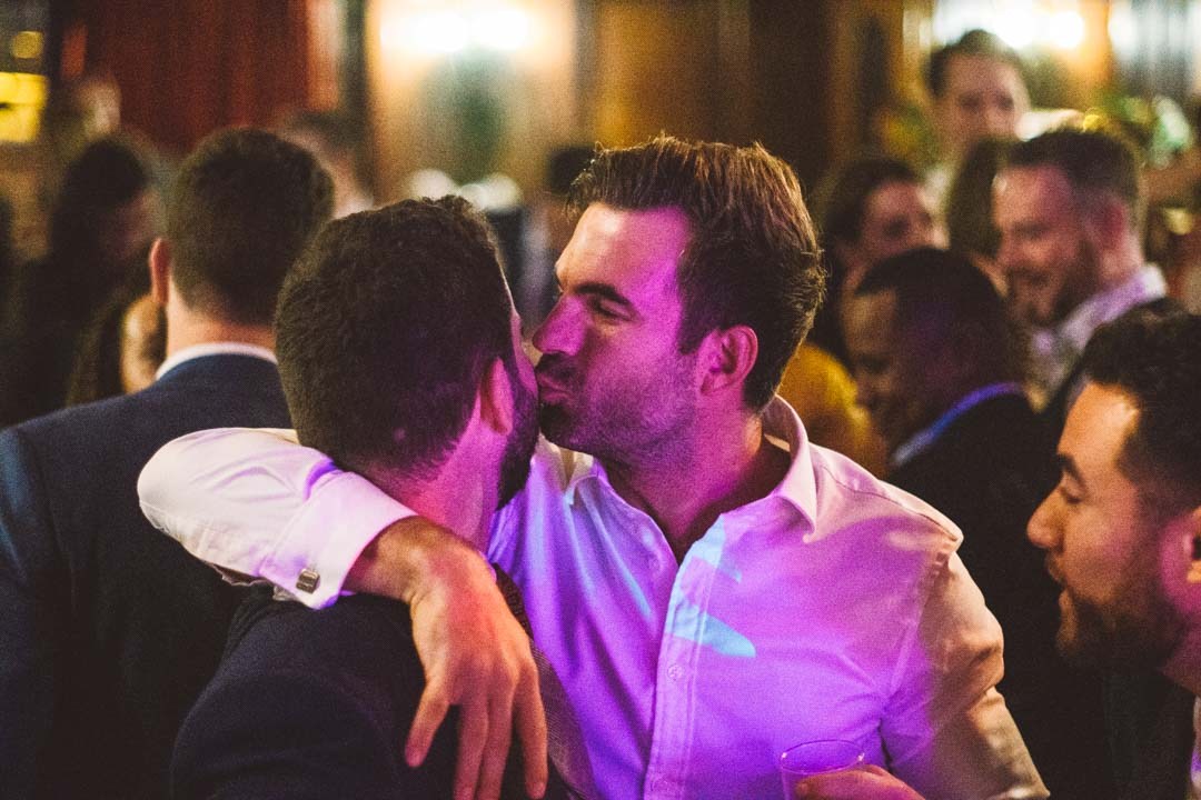 wedding party at South London pub