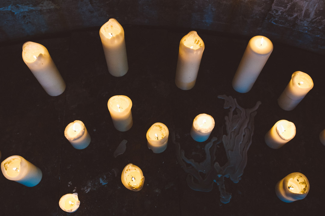 Asylum Chapel Wedding candles