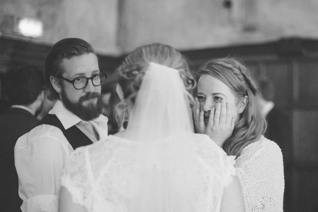 Battersea Arts Centre wedding candid shot of guests