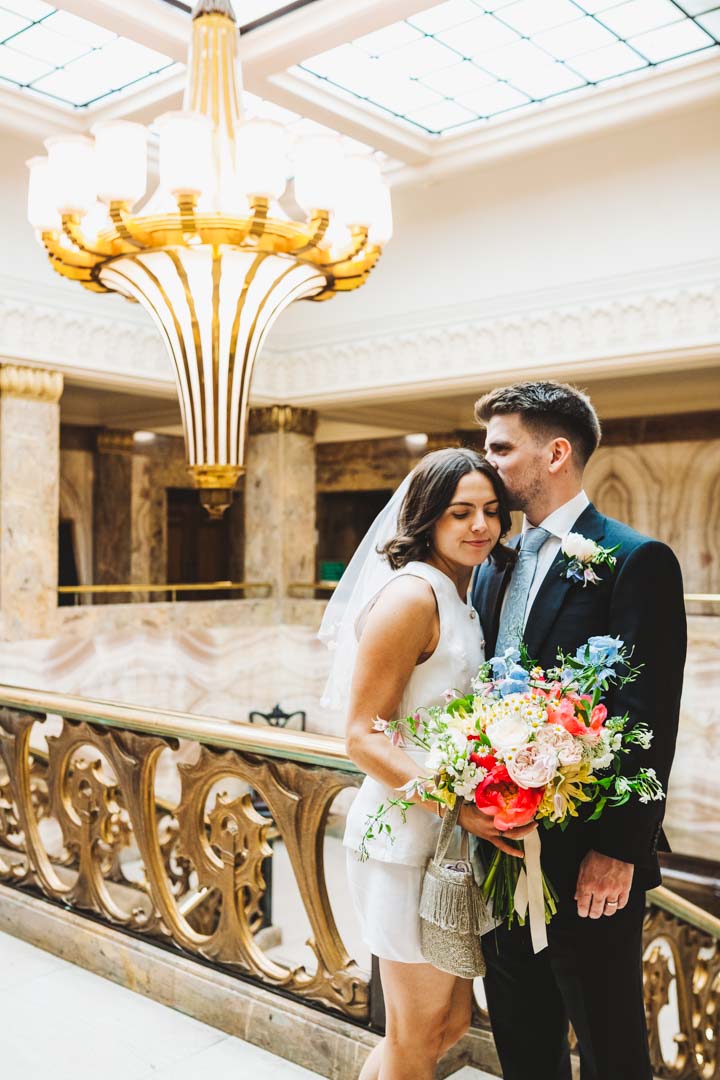 Wandsworth Town Hall couple portrait