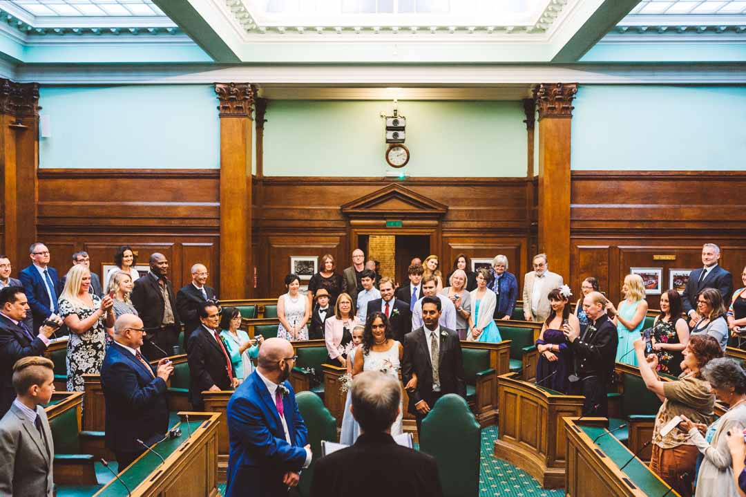 Camden Town Hall Council Chamber wedding