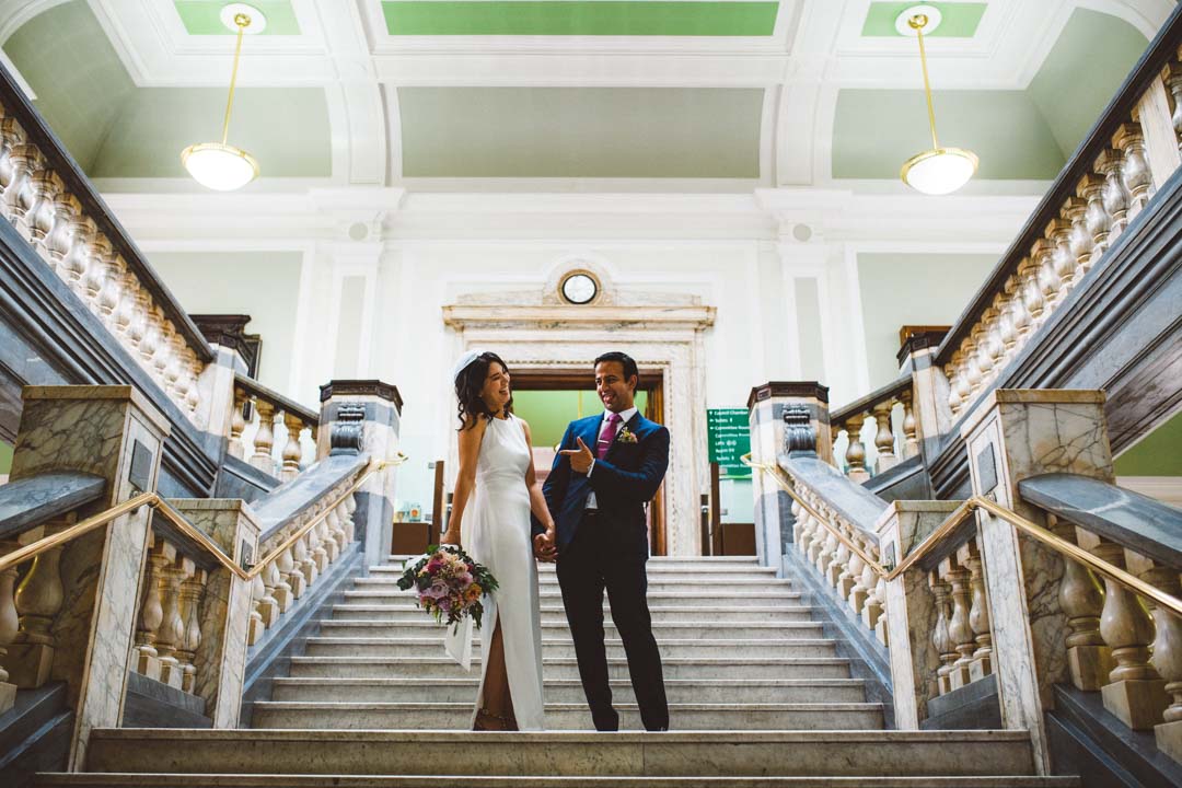 Islington Town Hall marble staircase