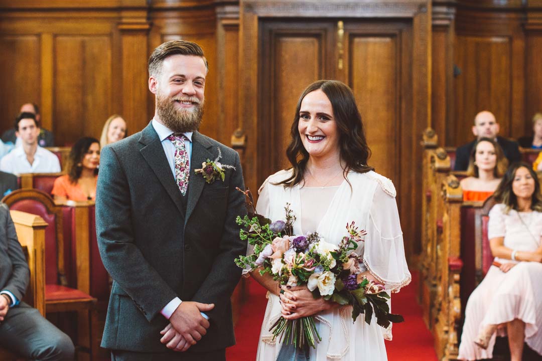 Islington Town Hall Council Chamber wedding ceremony