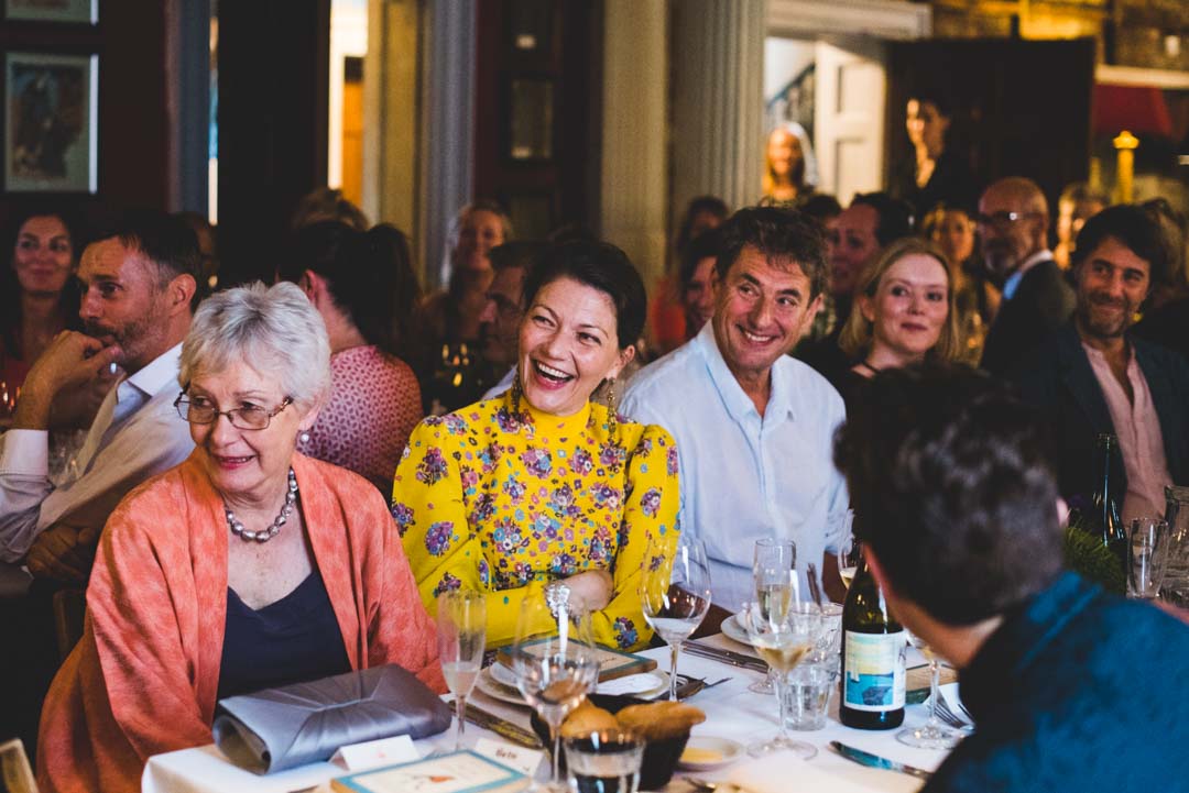 bride speech guests reaction