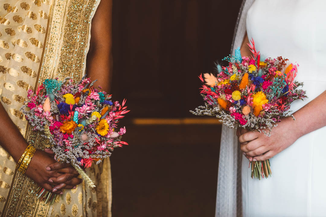 Old Marylebone Town Hall wedding brides bouquet