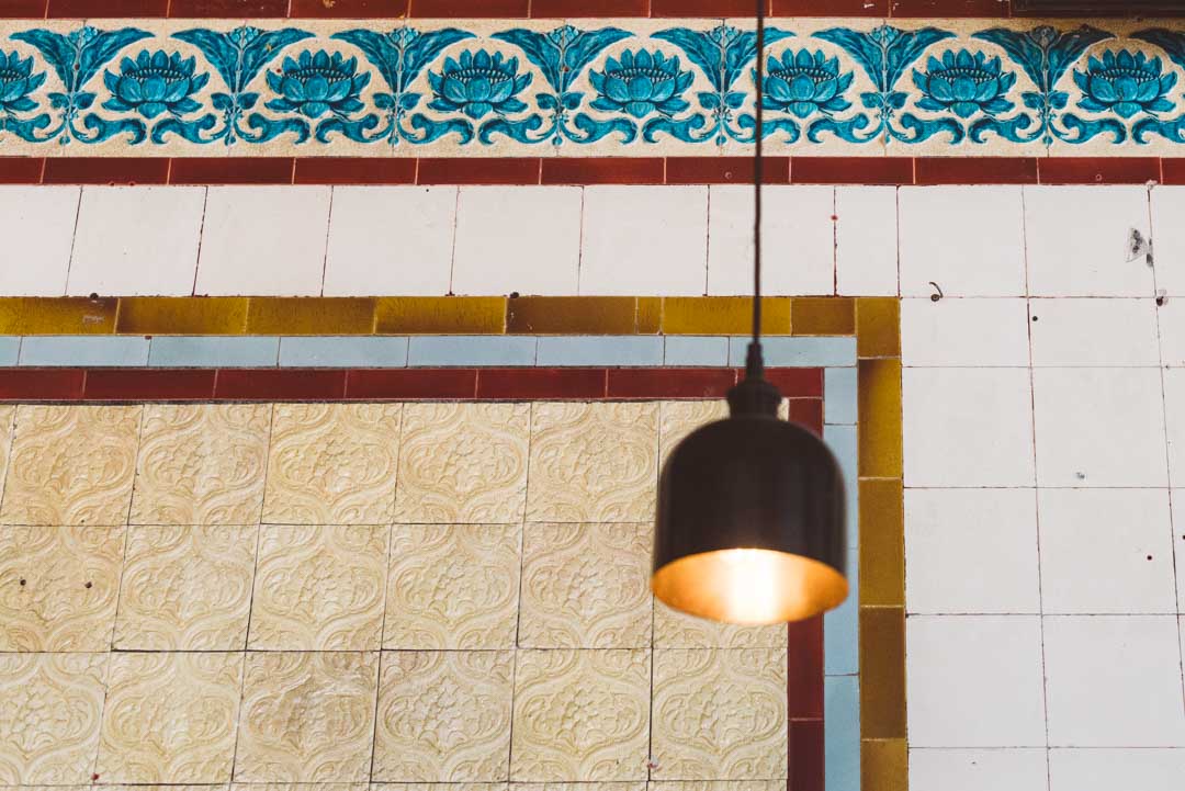 Coin Laundry Exmouth Market tiles detail