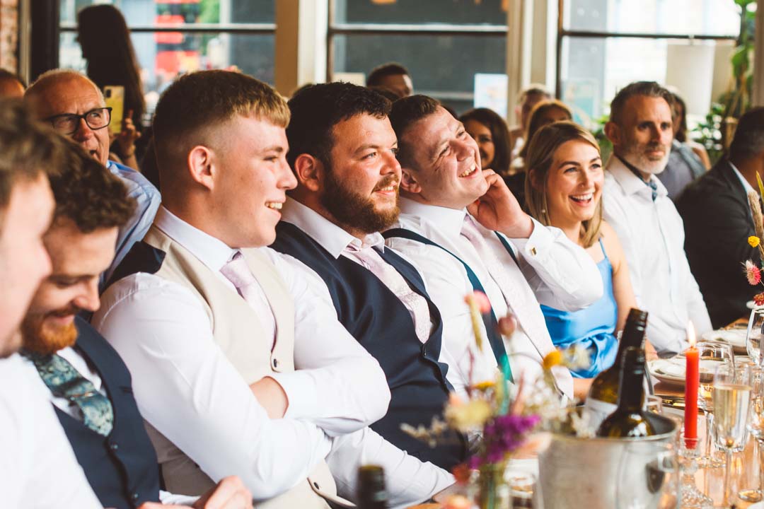 guests listening to speech