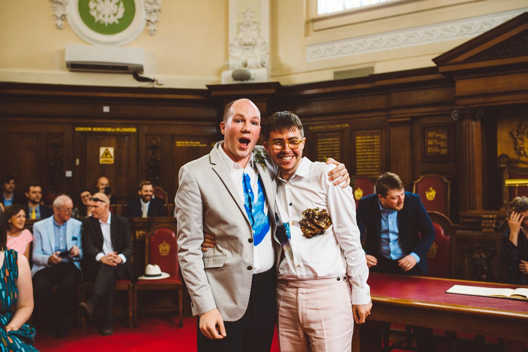 same sex wedding Council Chamber Islington