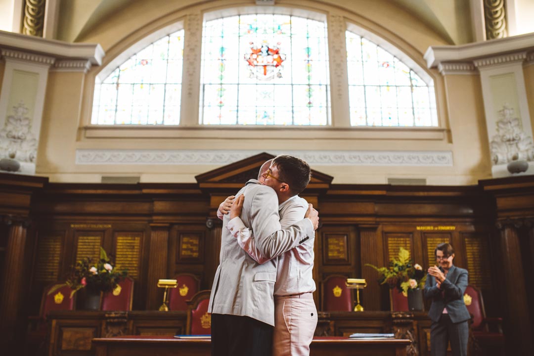 gay wedding Council Chamber Islington Town Hall