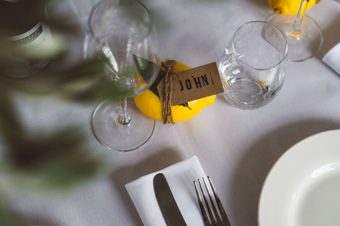 Core Clapton wedding reception table