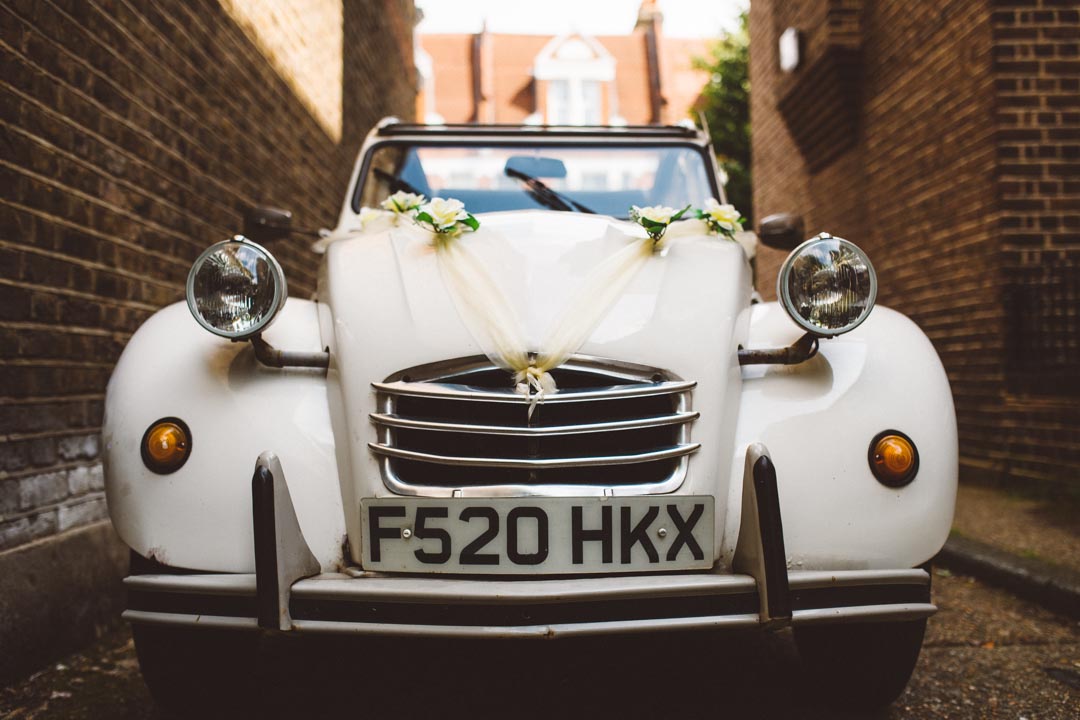 Core Clapton vintage wedding car