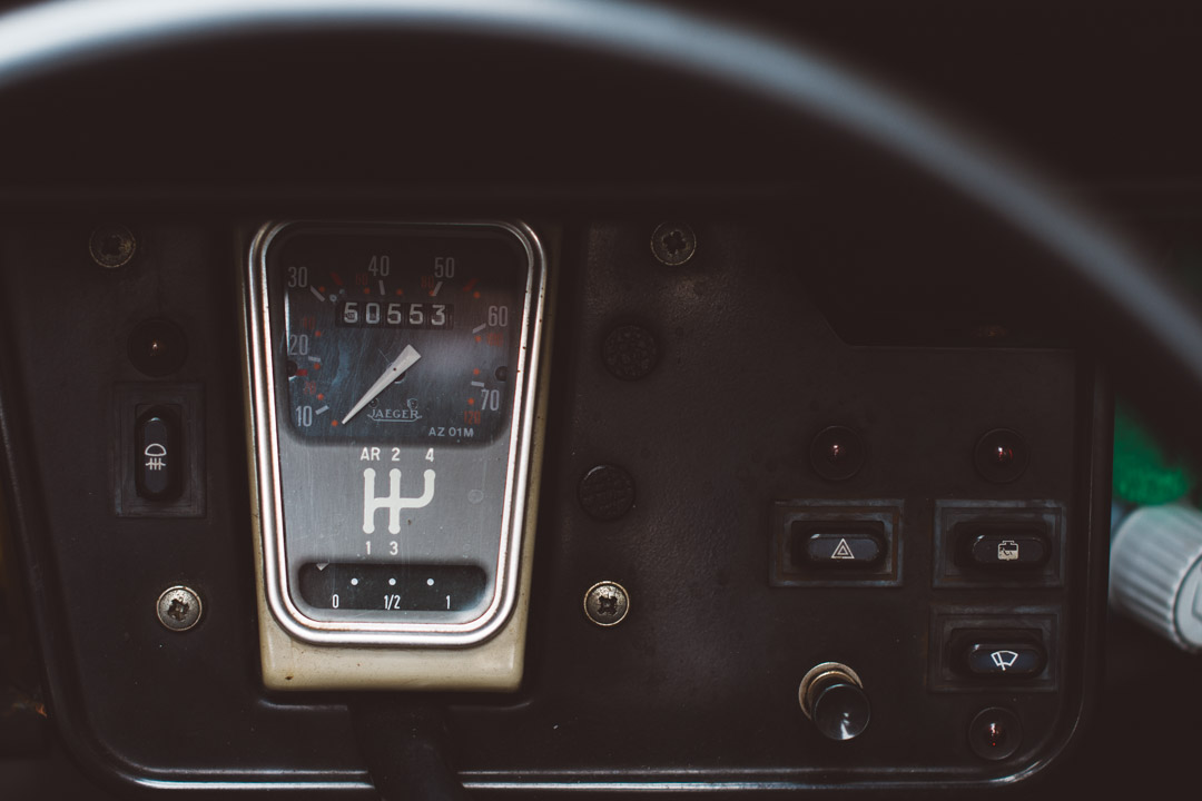 French vintage wedding car detail