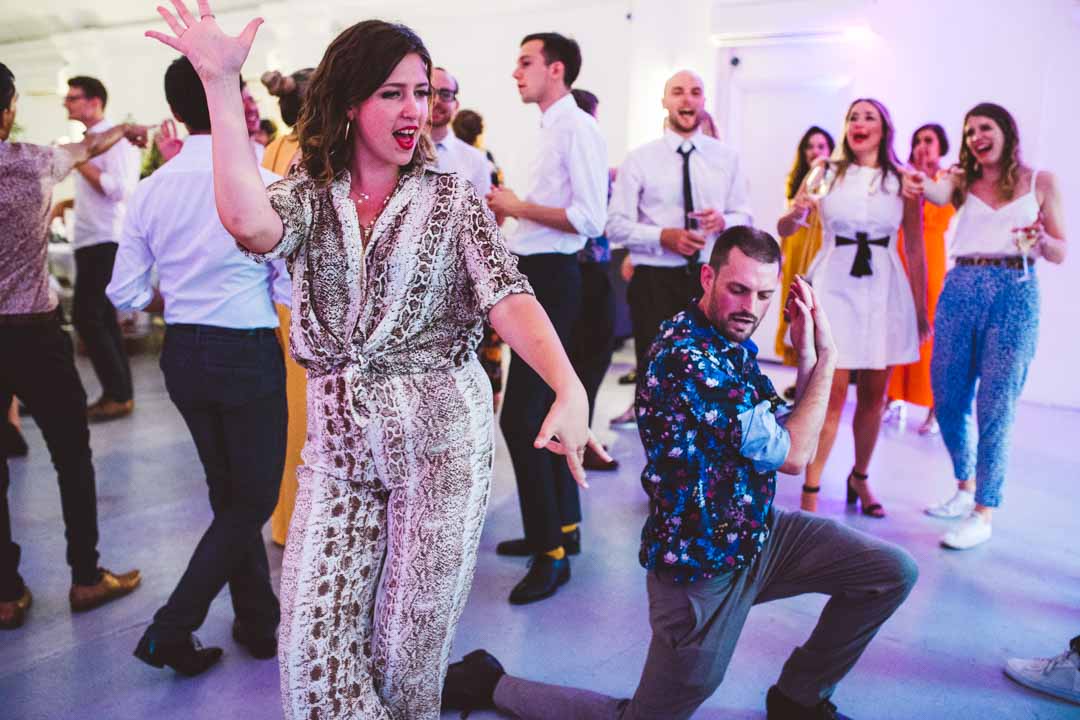 Core Clapton fun wedding party