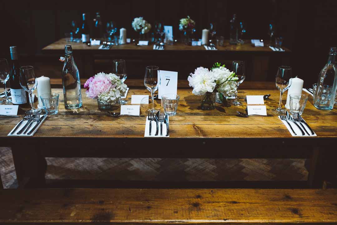 The Depot wedding reception