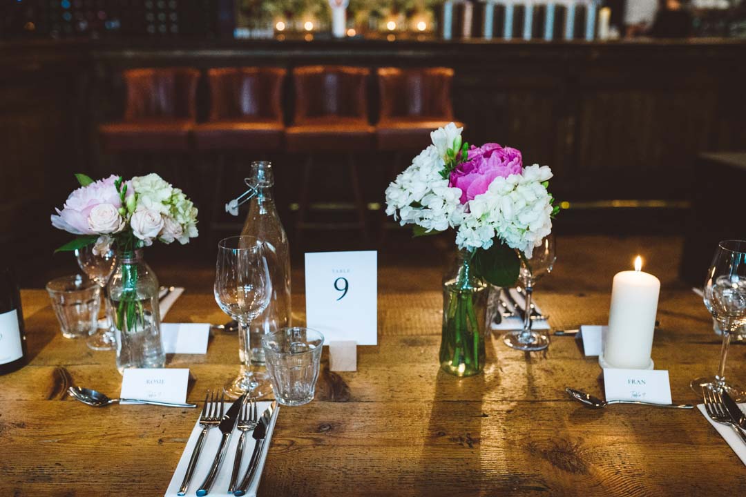 The Depot wedding reception